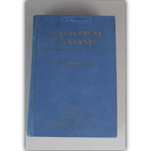 Statistical analysis With Business And Economic Applications By Ya-lun Chou 1969